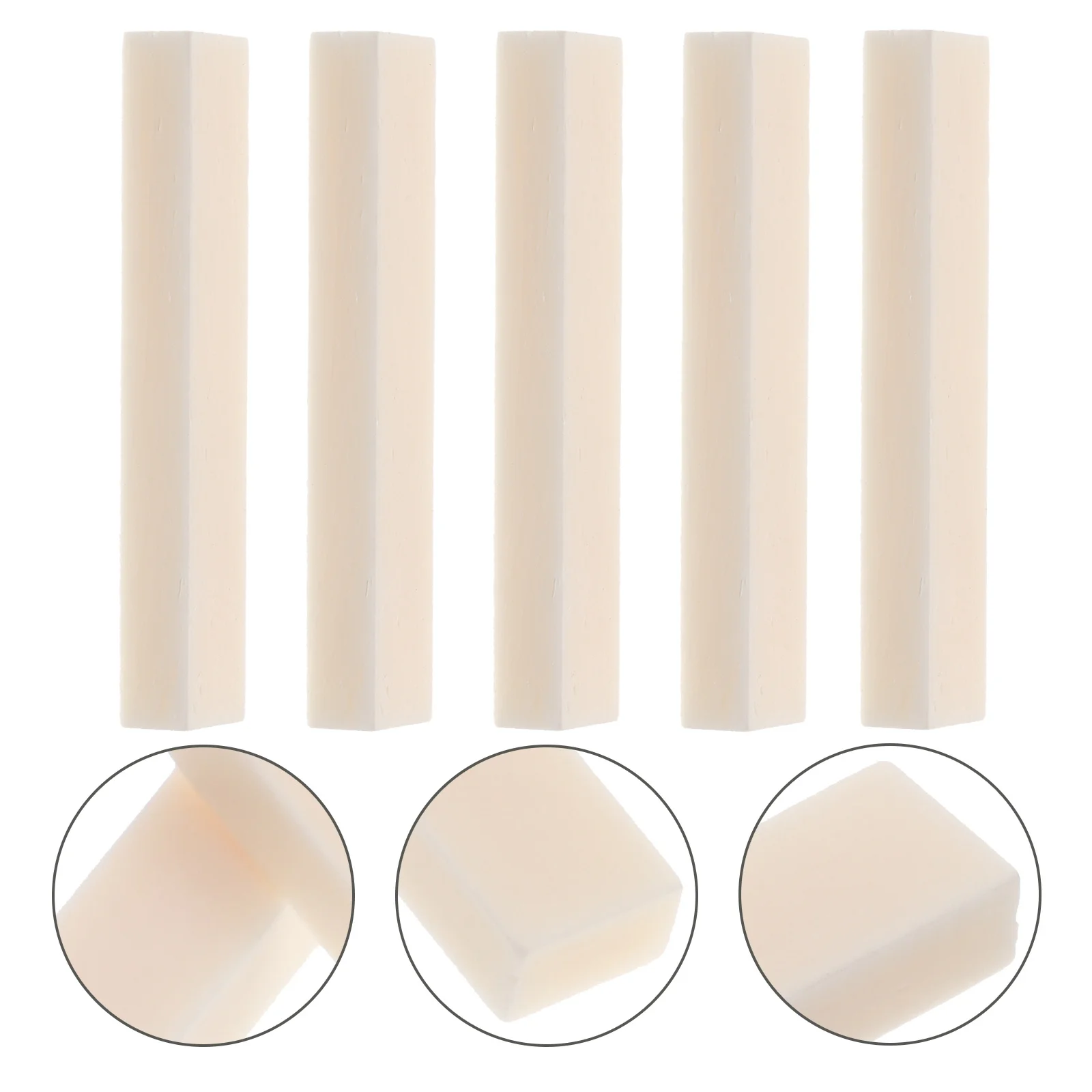 

5Pcs Ox Bone Guitar String Nuts Sturdy Durable Bridge Saddles Replacement Guitar Accessories Bridge Nut String Nut