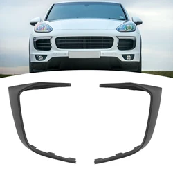 Left/Right Front Bumper Fog Light Grille Frame Trim Air Guide Trim 95850594500/95850594600 For Porsche Cayenne 958 2015-2018