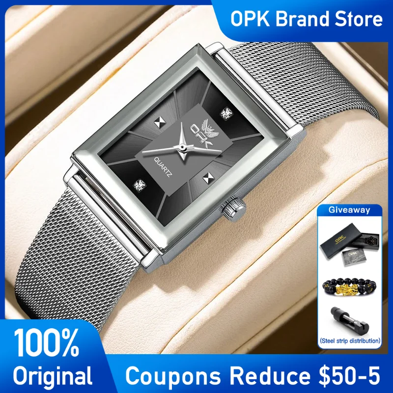 

OPK Watches For Men Casual Simple stainless steel Brand Watch Quartz Luxurious original Waterproof Reloj Hombre