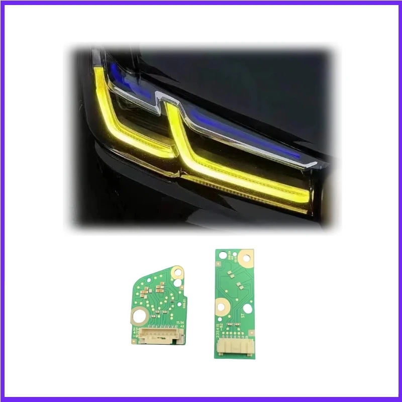 

For BMW Yellow Headlight DRL Module Angel Eye LED Board 23508301 23508302 G30 G38 LCI 2020 2021 2022 2023