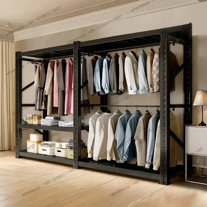Space Saving Cheap Wardrobe Metal Minimalist Nordic Modern Open Cupboard Bedroom Closet Organizer Vestidores Hotel Furniture