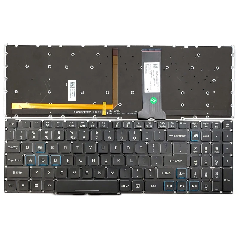 New For Acer Predator Helios 300 PH315-52 PH315-52-73DU PH315-52-75R0 PH317-53 Laptop Keyboard US Full Colorful Backlit