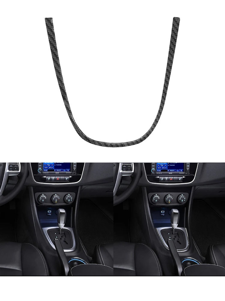 For Carbon Fiber  Chrysler 200 2011 2012 2013 2014 Carbon Fiber Car Stickers Gearbox Surround Frame