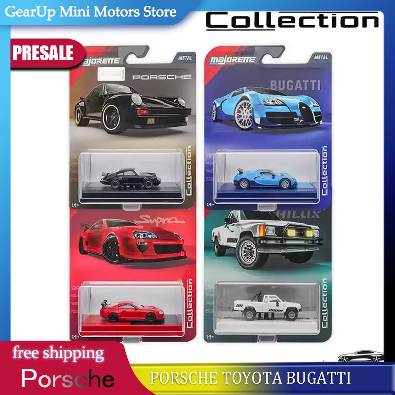 

Majorette Diecast Metal Car Model Toy Porsche 930 1:64 Scale Collectible Vehicle Display Decoration For Collection Enthusiasts