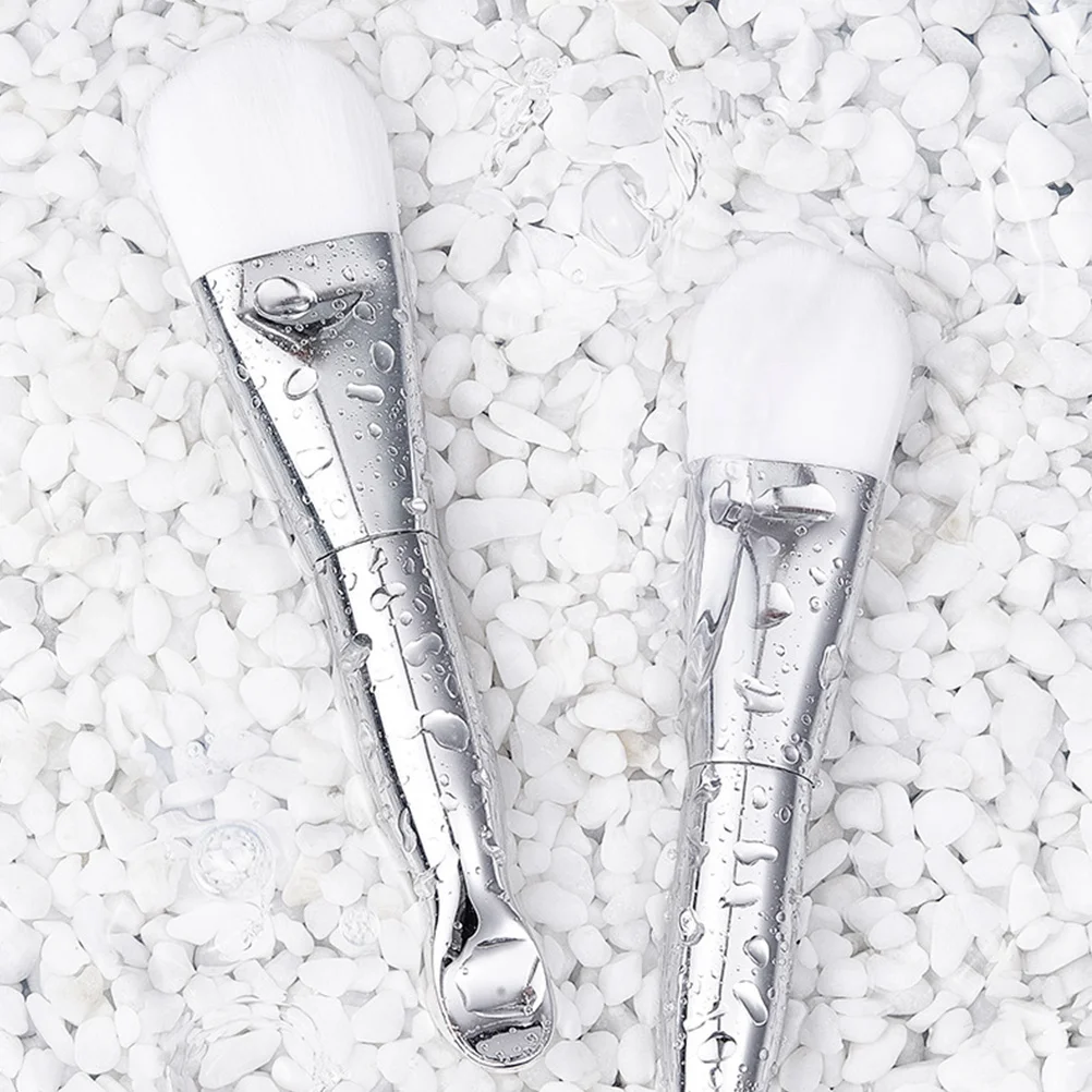 Brosse pour masque Facial, outil d'application faciale à Double tête, poignée lisse pour soins de la peau, sérum, maquillage Portable pour femmes