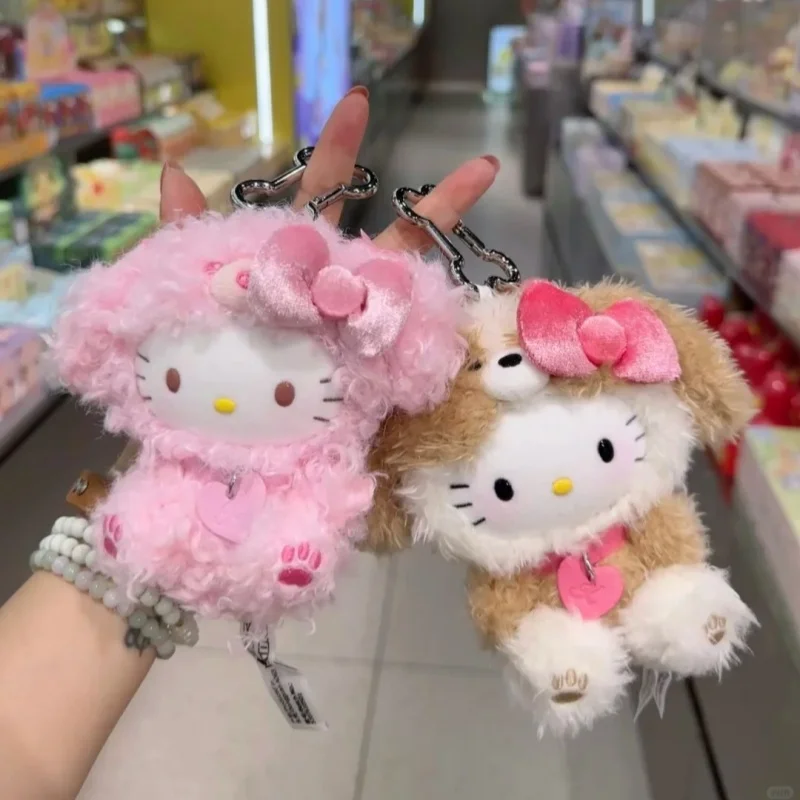 Original Hello Kitty Welpen-Party-Serie Plüsch-Blindbox Trendiges Spielzeug Plüsch-Hängeornament Sammlerstück Mystery-Geschenk Personalisiert