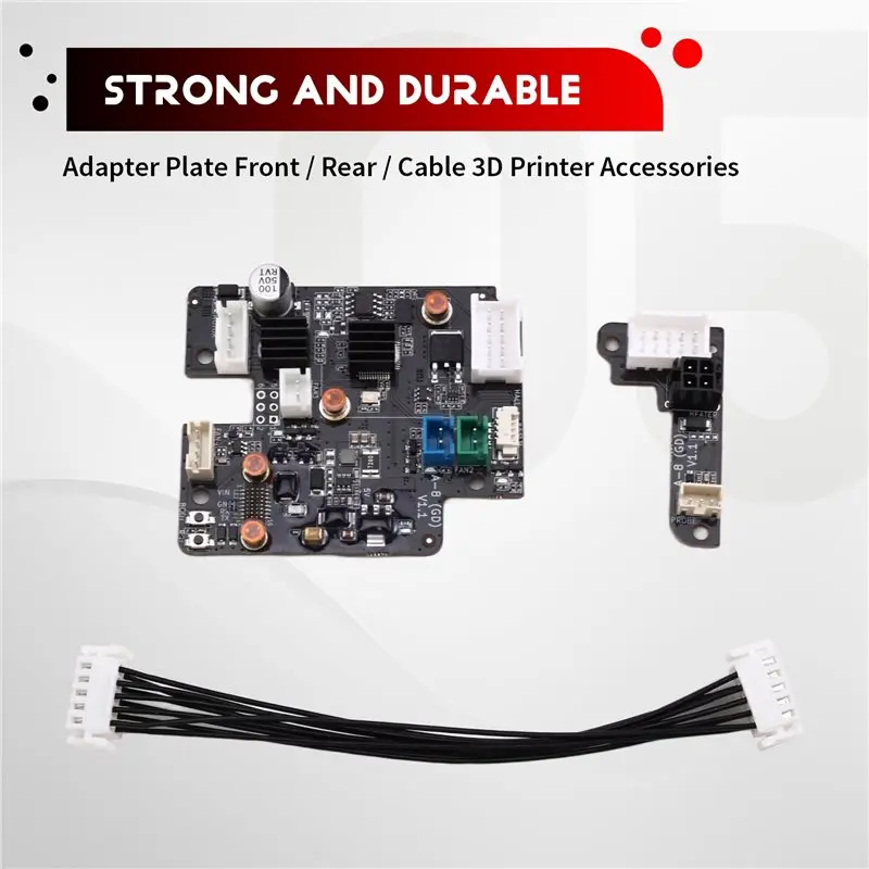 For QIDI Plus4 3D Printer Accessories- Adapter Plate Front/Rear& Cable For QIDI Tech Plus4 Adapter Plate