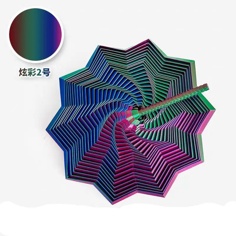 3D printing  pressure ring spiral octagonal star creative decompression geometric three-dimensional model toy birthday gift
