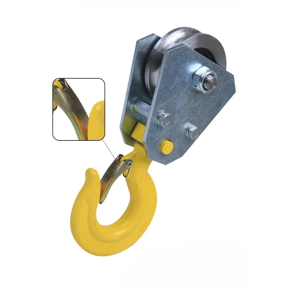 

Pulley hook ring small bearing wire rope hoist crane wheel small lifting pulley 1t2t3t