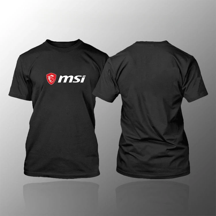 2026 MSI Red Dragon Logo Round-neck Short-sleeved T-shirt Computer City Geek Workwear Faith Clothing Men's Casual Top