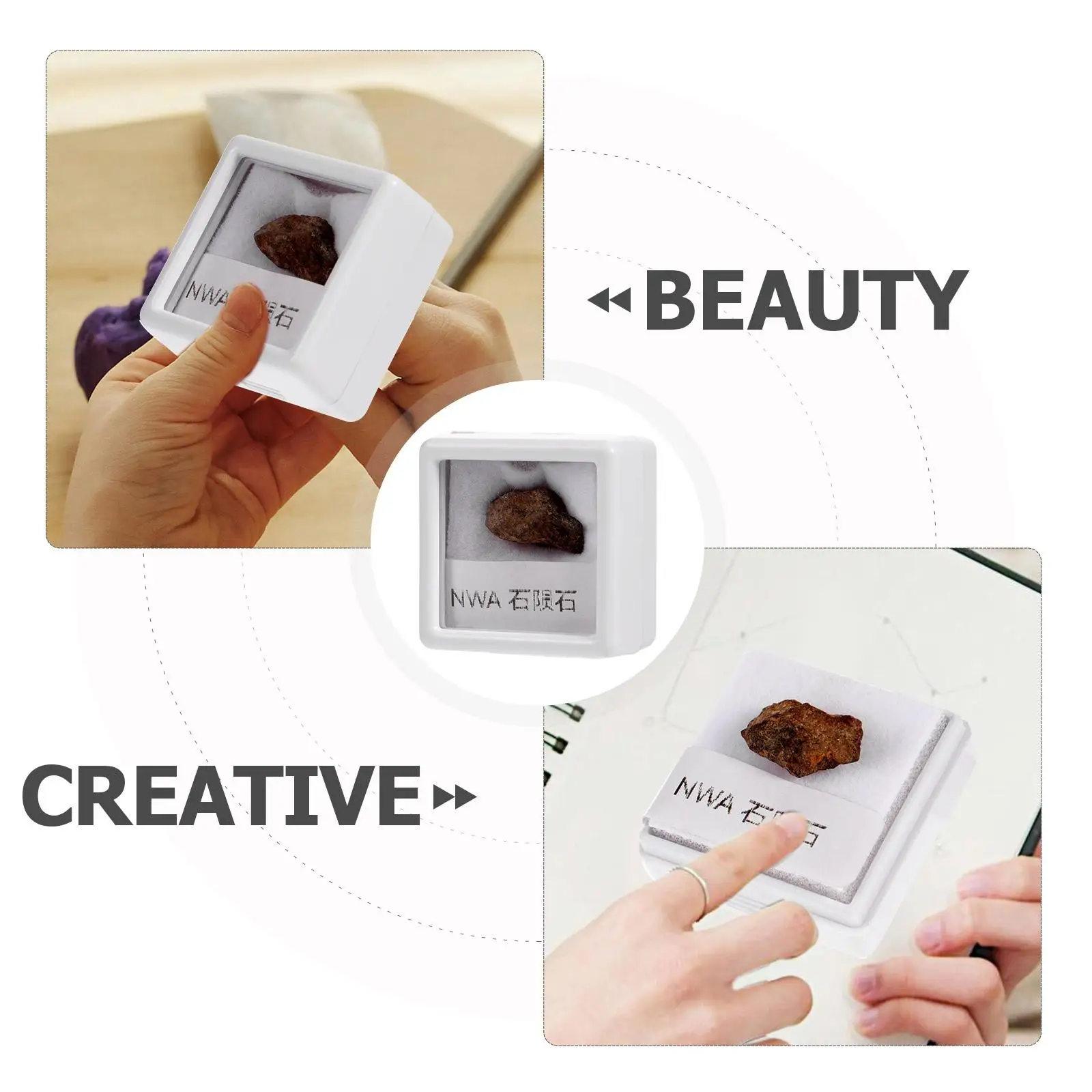 Meteorite Specimen Irregular Stone Sample Decoration Teaching Tool Unique Stones Classroom Student Gift Educational Aid Science