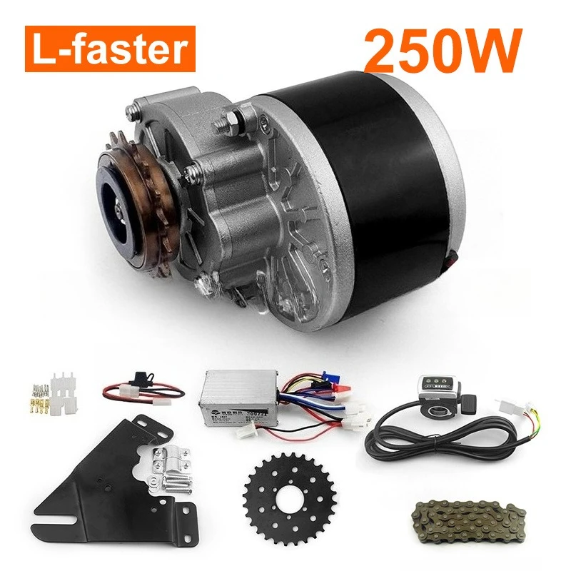 

24V36V250W Electric Bike Left Drive Motor Mountain Bike Conversion Kit Disc Brake