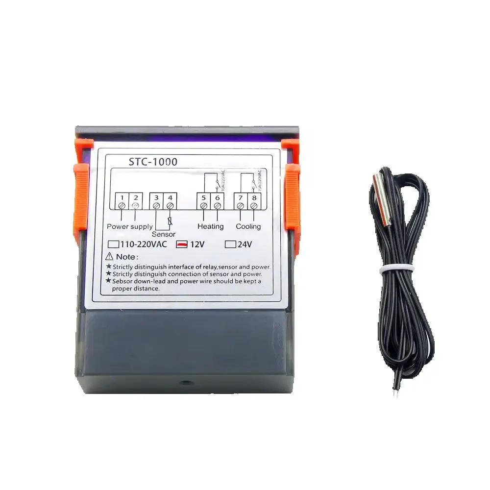 Temperature Controller Thermostat Digital Thermoregulator For Incubator Relay LED Heating Cooling STC-1000 12 V 24 V 220 V