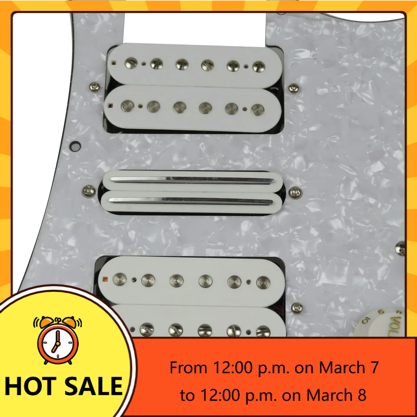 QX Music Store----brand new-Prewired Pickguard Guitar Humbucker Pickups Alnico 5 HSH 4C Wiring Harness Push-pull single cut Set