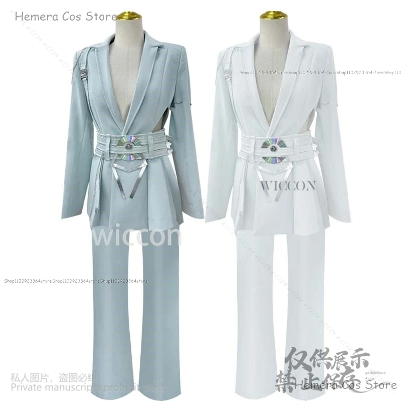 New Anime Luka Cos Alien Stage R7 Costume Wig Fancy Party Clothing Performance Uniform Rings Suit Halloween Christmas Customized