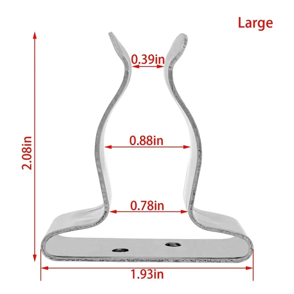 Gancho para barco, abrazadera de resorte, soporte, Clip de acero inoxidable, excelente resistencia a la corrosión, seguro y organizado