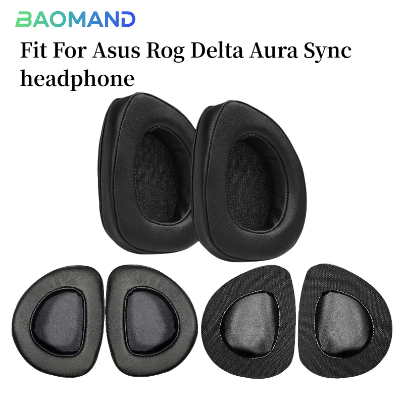 

Replacement Ear Pads Cushions for Asus Rog Delta Aura Sync Headphone Softer Protein Leather Earpads