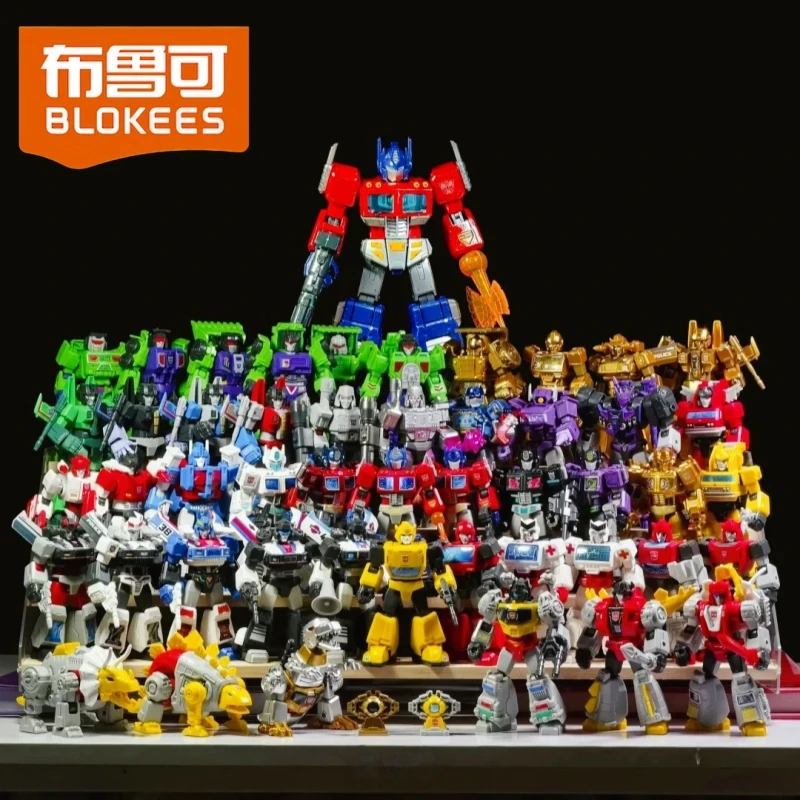 

BLOKEES Трансформеры Защитник/Галакси/Сияющая версия Слепая коробка Полная серия Optimus Prime Фигурка Модель Блоки Игрушка в подарок