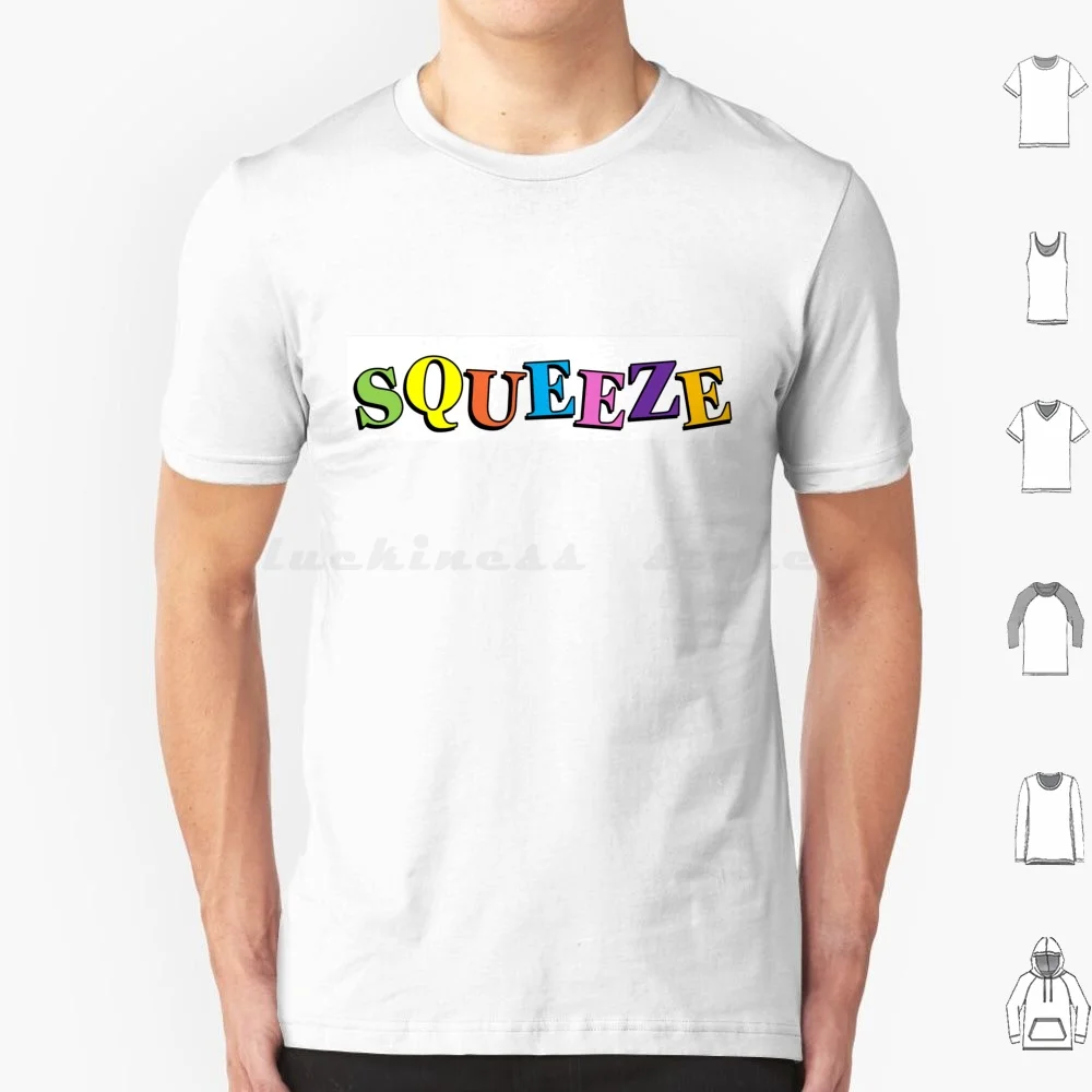 Squeeze Uk T Shirt Big Size 100% Cotton Squeeze Band Squeeze Band New Wave Pop