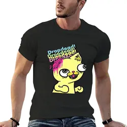 Dropdead Cat T-Shirt tops T-shirt for a boy black t shirt fitted t shirts for men