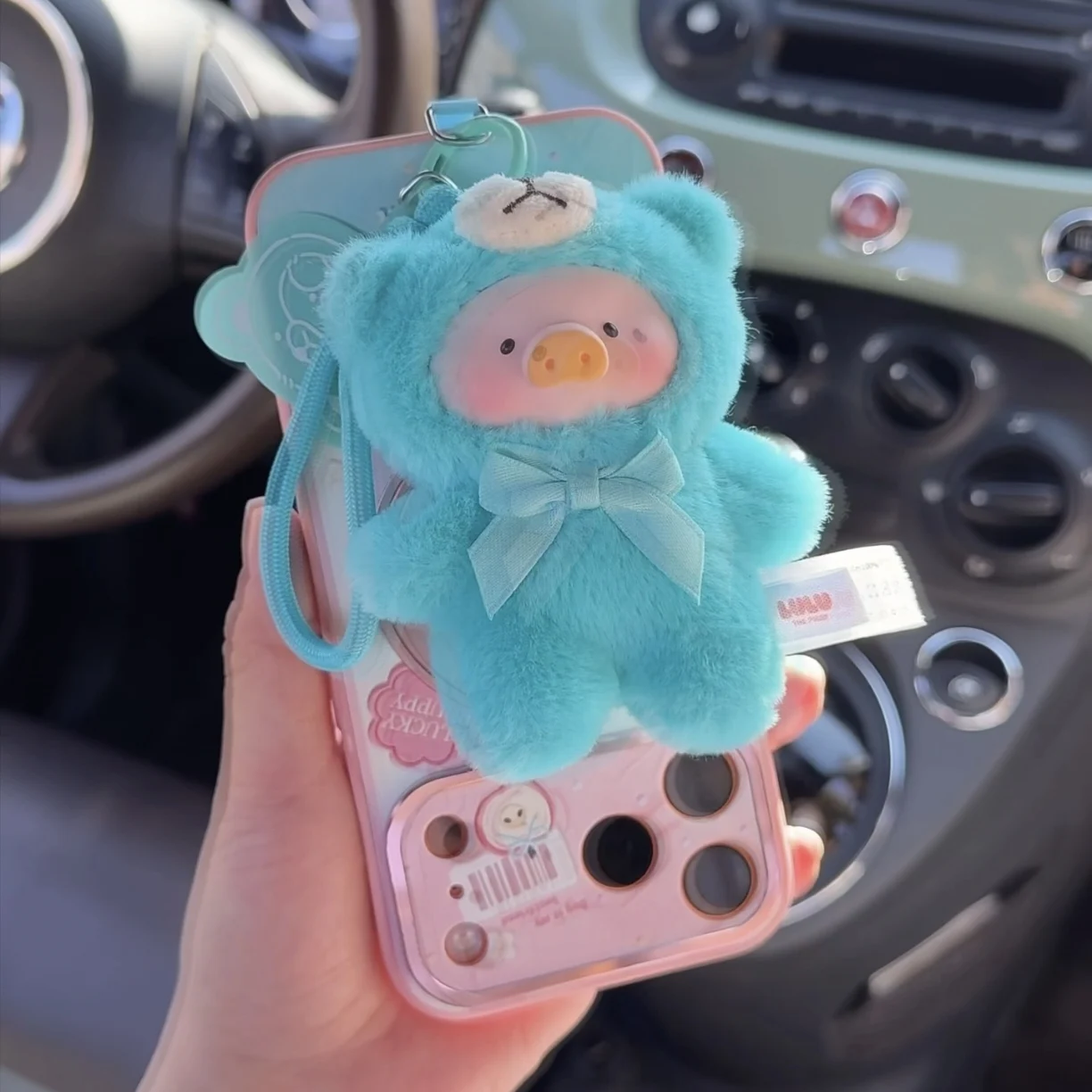 

New Original Hot Backpack Accessories Canned Pig Lulu Teddy Mini Natural Whisper Vinyl Pendant Blind Box Phone Chain Gift Toy