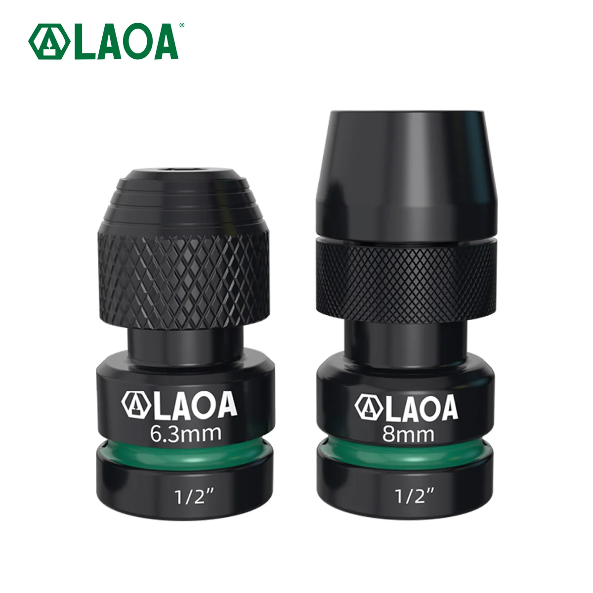 

LAOA Electric Wrench Adapter 1 2 Inch to 5 16 Quick Release Locking Square Drive Hex Shank Converter for Power Tool Accessories