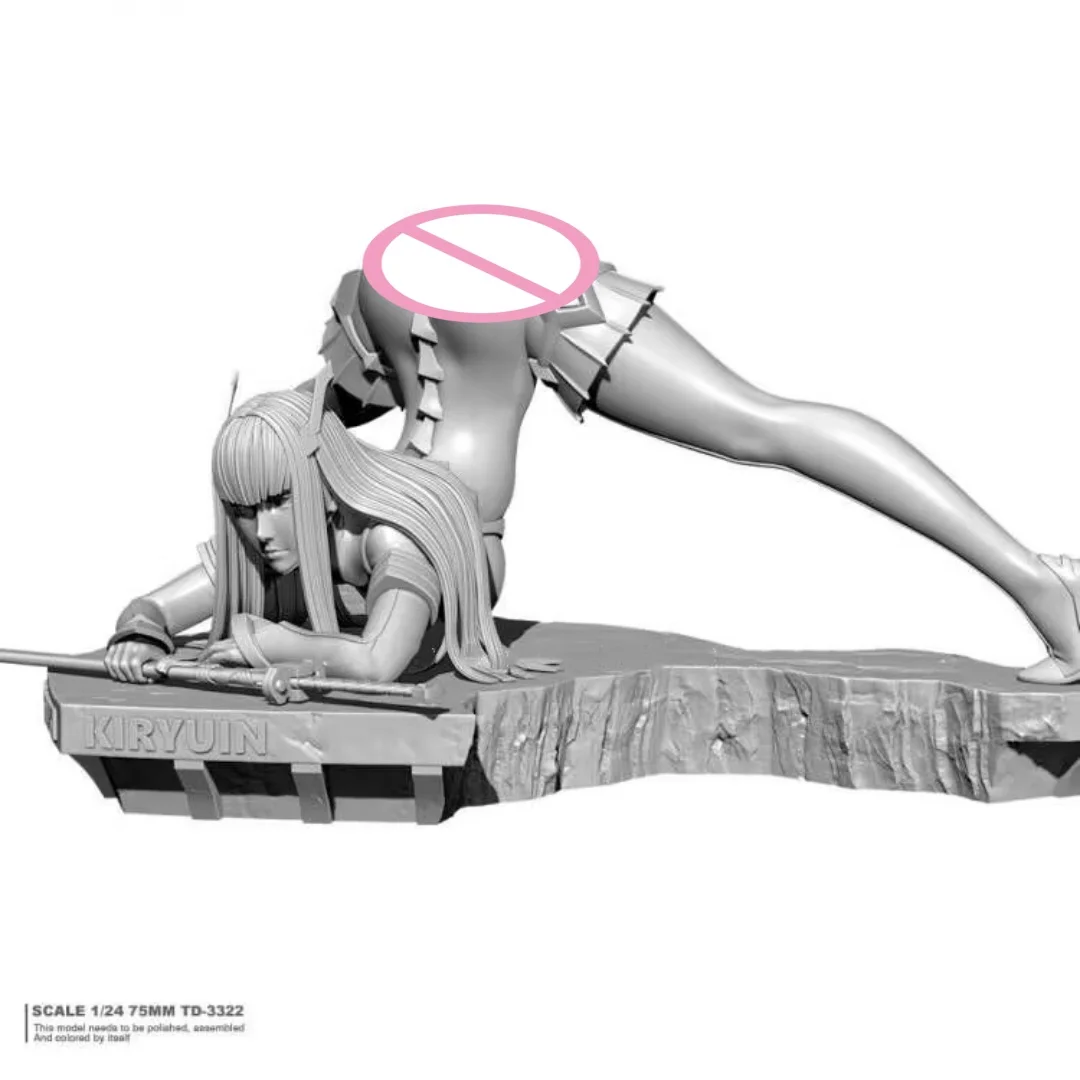 

Сексуальная длинноволосая красота, масштаб 1/24, фигурка из смолы, модель, комплект, сборные миниатюры, в разобранном виде, неокрашенные, коллекционные игрушки для хобби, подарки