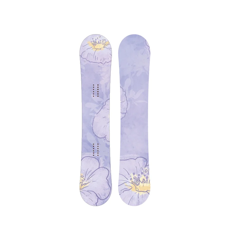 Wholesale All-Mountains Snowboard Plain White Wooden Board Sintered Extruded Base Binding Winter Sport Sandwich Design