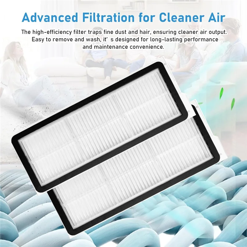 A15Q-10 Piece Washable Vacuum Filter Accessories For Roborock QV 35A / QR 598 / QR 798
