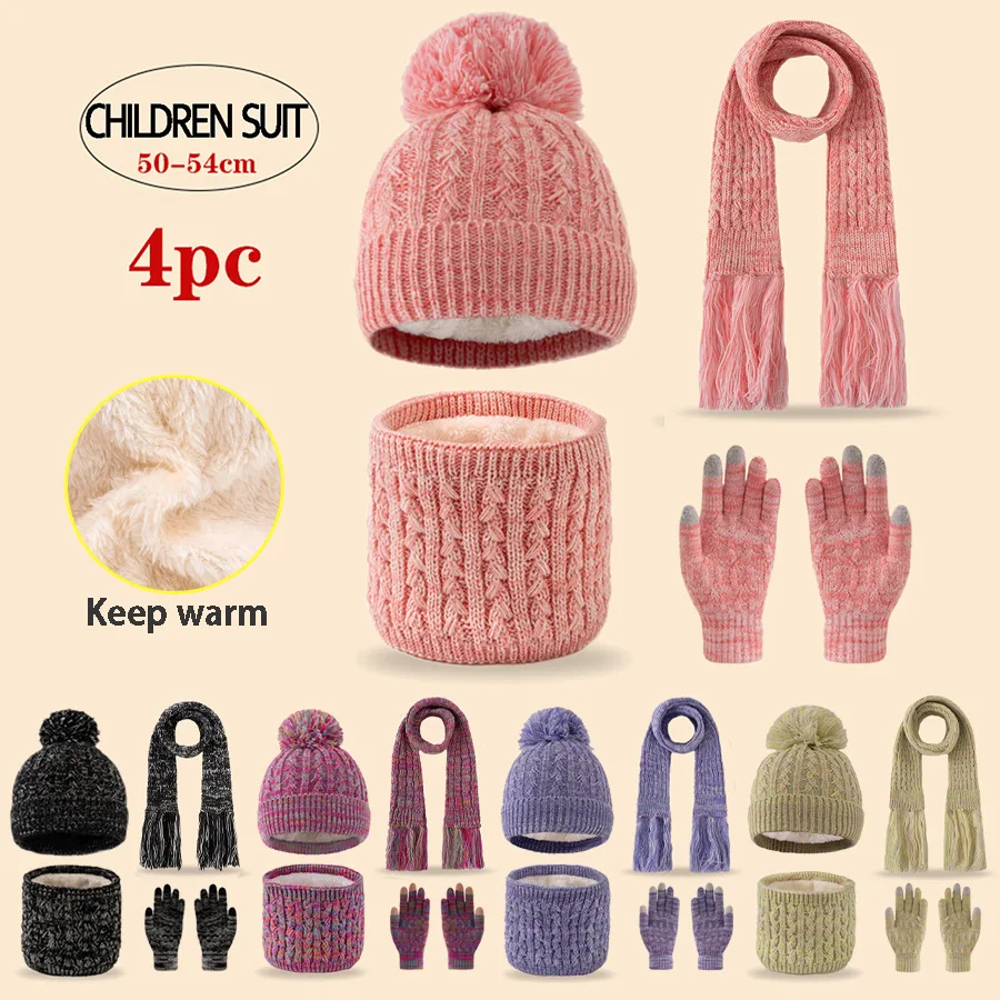 um-gorro-infantil-de-inverno-em-trico-com-arco-iris-mais-vendido-com-duas-bolas-de-pelo-de-la-fofo-e-aconchegante