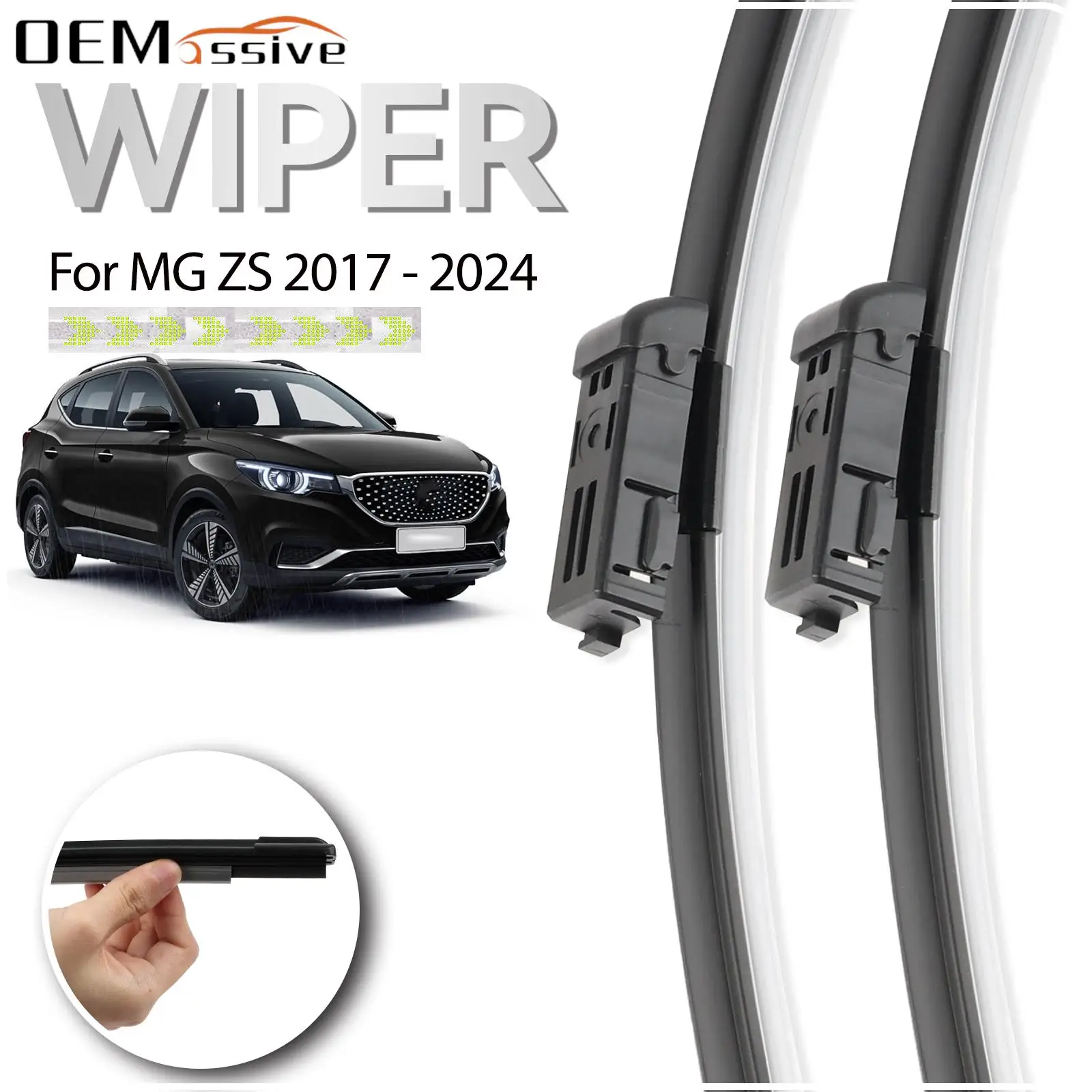 Xukey Front Windscreen Wiper For MG ZS EV ZX ZST VS 2017 2018 2019 2020 2021 2022 2023 Windshield 24