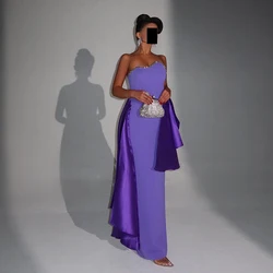 Thinyfull 2025 Mermaid Prom Evening Dresses Saudi Arabia Strapless Beading Night Party Dress Sexy Cocktail Prom Gowns Customized
