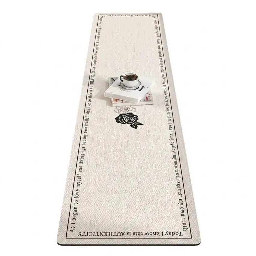 Soft Diatomaceous Earth Window Sill Mat Quick Dry Water Absorbent Non-Slip Floor Pad Customizable Trim For Kitchen Decor