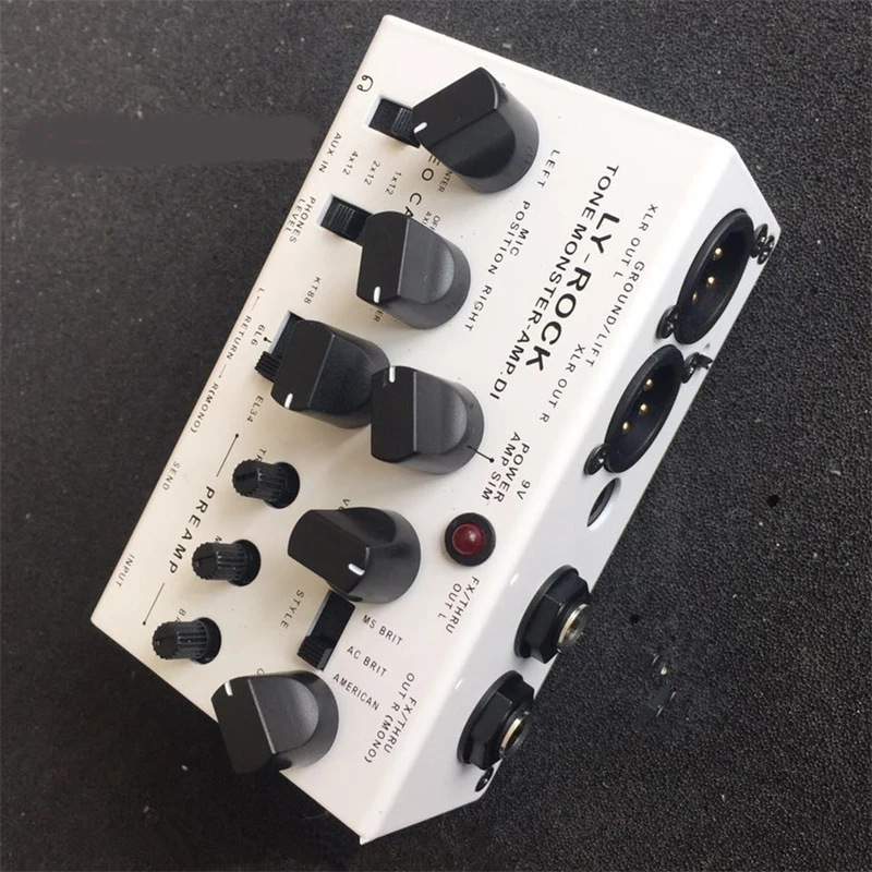 LYR Pedal（LY-ROCK） Guitar Effect Pedal Doublebarrel OVERDRIVE Professional Classic Effect Pedal,White, True bypass