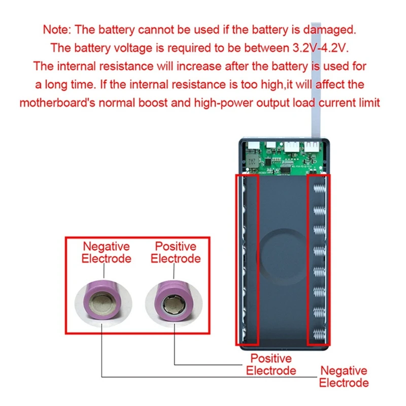 2 szt. Pojemnik na baterie 16x1865 0 PD QC3.0 szybkie ładowanie DIY opakowanie na Power Bank etui 18650 pojemnik na pudełko baterii czarny