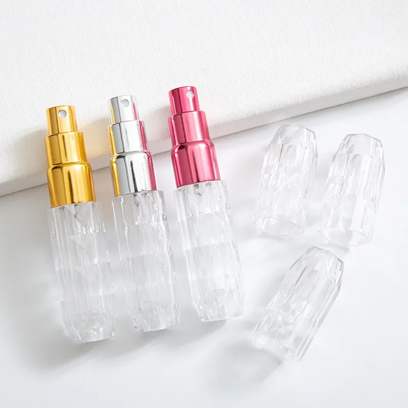 5ml High-Grade Empty Refillable Perfume Crystal Bottom Bottle Cosmetic Containers Parfum Atomizer Spray Dispenser Portable