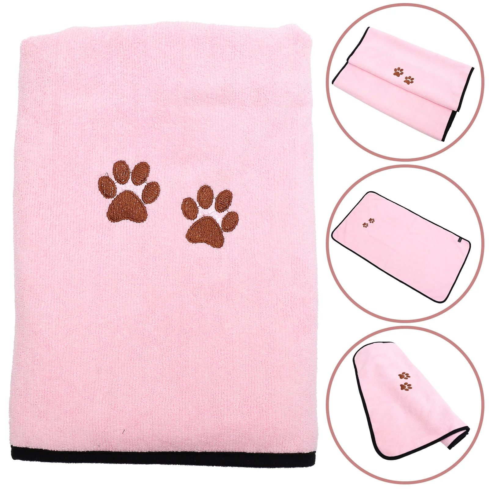 

50x90cm Dog Bath Towel Fast Drying Super Absorbent Pet Bath Supplies No Static Electricity Gentle on Skin After Swimming Or Rain