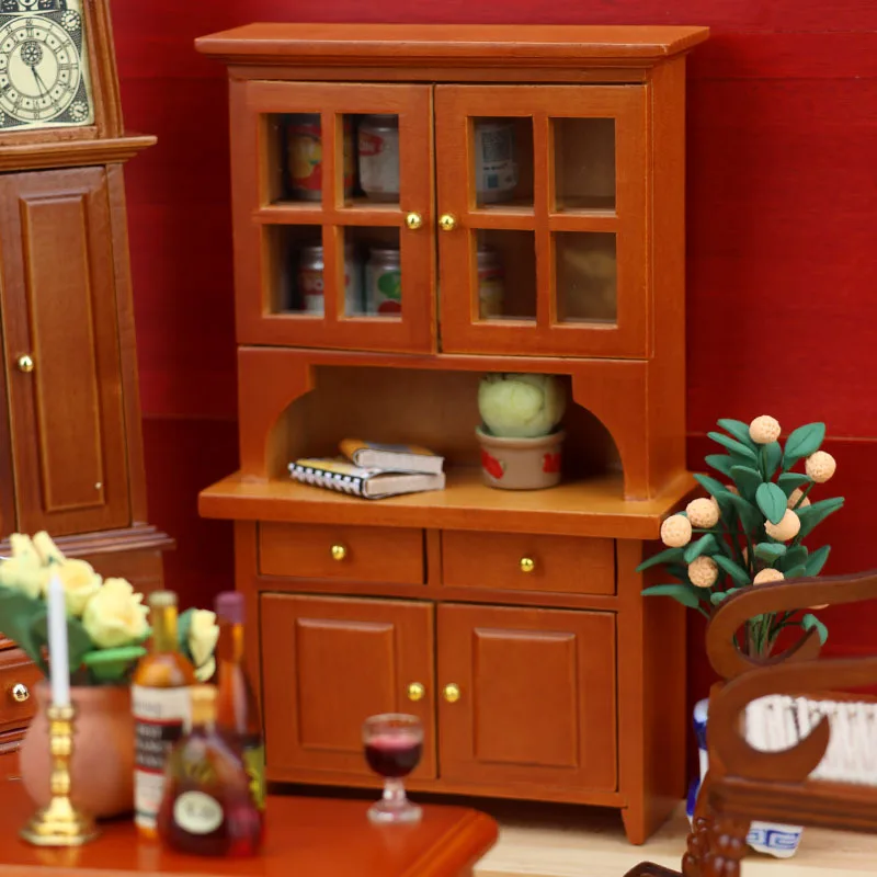 

1:12 миниатюрный кукольный домик, предметы украшения для учебы, мебельные аксессуары, вертикальный шкаф, имитация книжного шкафа, модель кукольного дома, игрушки