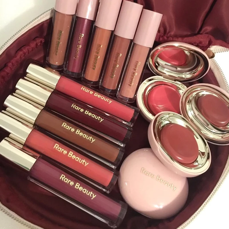 Lucidalabbra Rare Beauty, impermeabile, non si trasferisce, non sbava, non sbiadisce, fard opaco, crema bronzer, liquido per il contouring