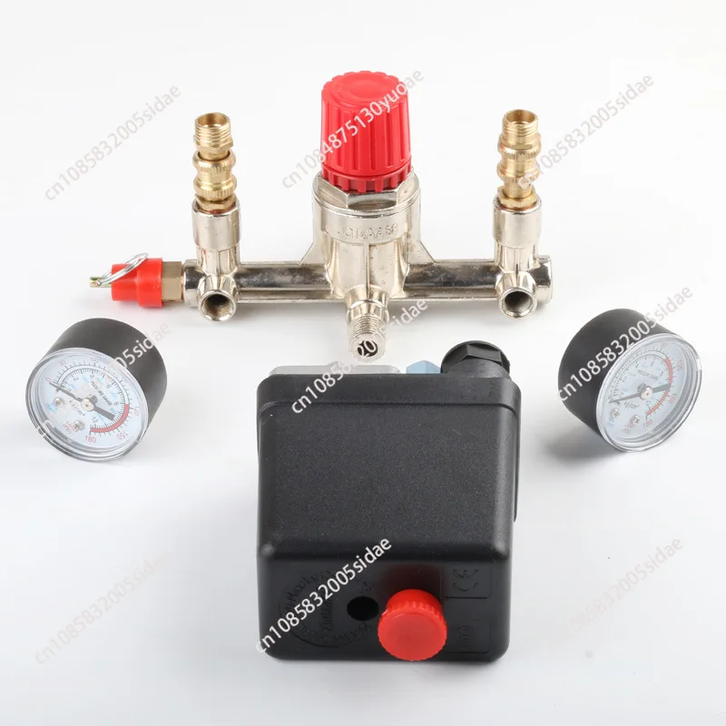 230V Pressure Switch Air Valve Intake Manifold Compressor Control Regulator Gauge Set Air Compressor Pressure Valve Switch