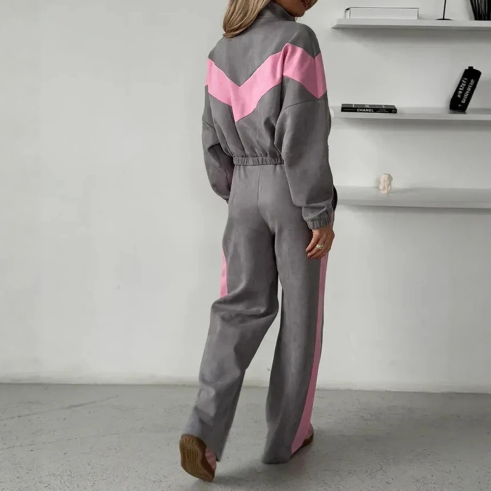 カジュアルフィットスーツパンツセット装飾なしファッショナブルな女性のロングパンツ衣装さまざまな機会に適しています