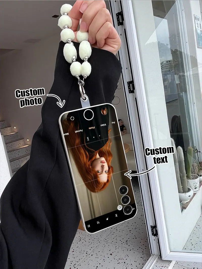 الفاخرة السائل سيليكون DIY صور مخصصة قضية الهاتف لسامسونج غالاكسي S25 S24 الترا S23 FE S22 S21 S20 S10 زائد الغطاء الخلفي