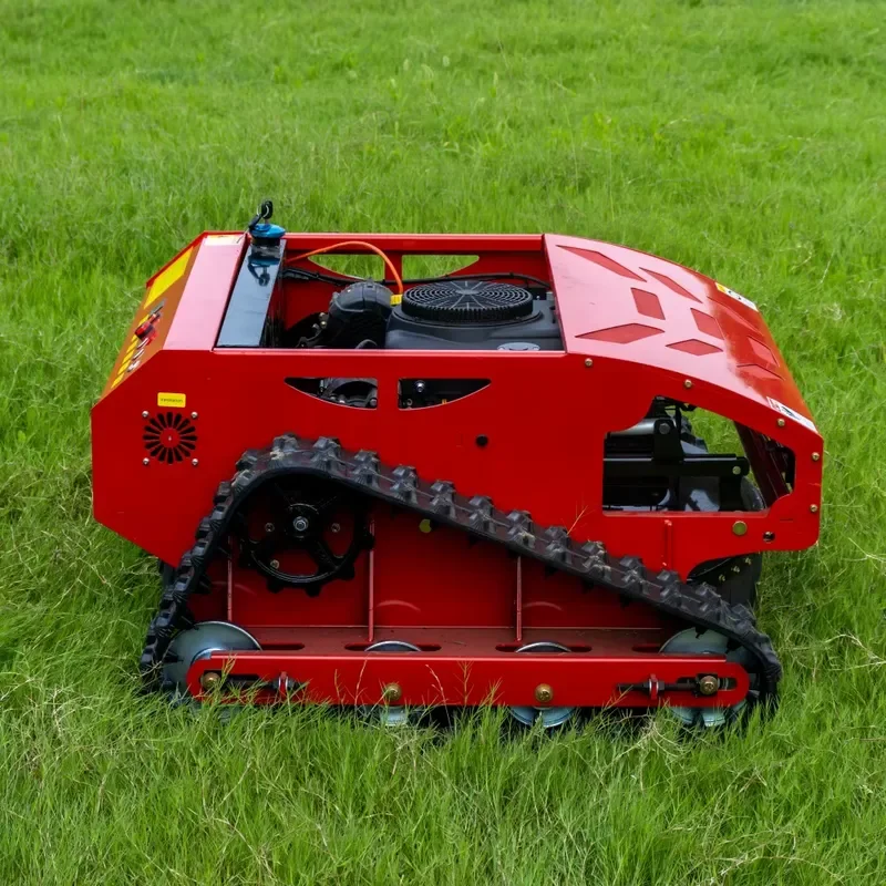 Remote Controlled Crawler Lawn Mower With EPA and Euro 5 Certification for Hillside Grass Cutting Farm Pasture Weeding