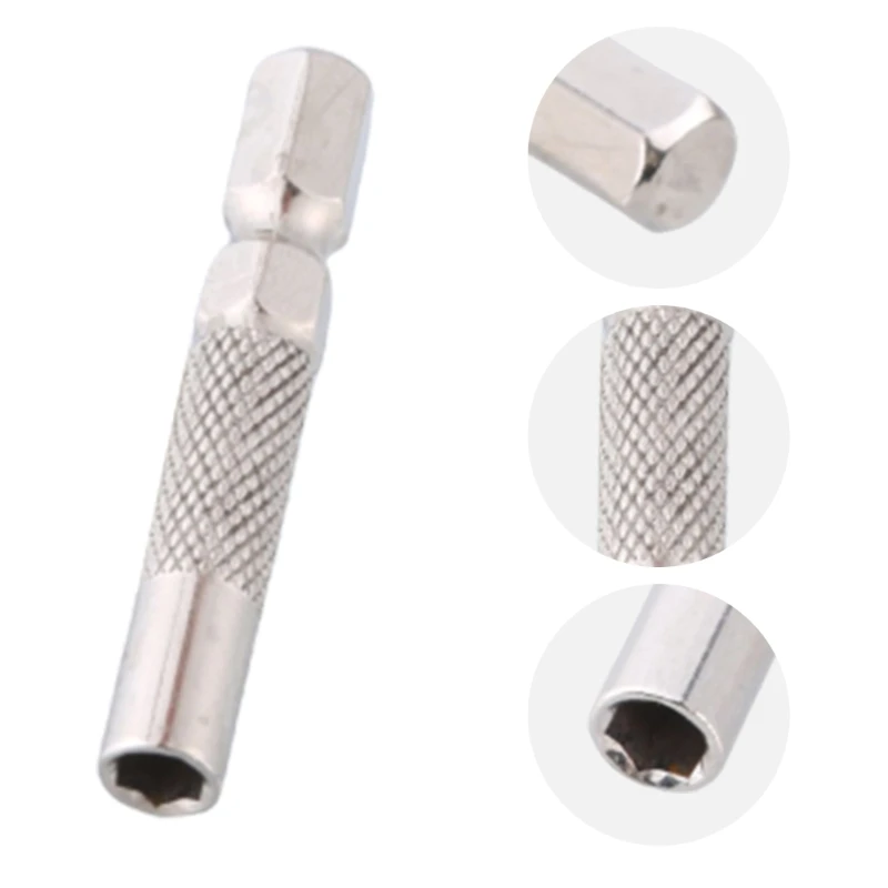 6.35mm 1/4" Insert Bit Adapter To System 4mm Shank Electric Screwdriver Tool Bit Socket Adapter Holder Dropship