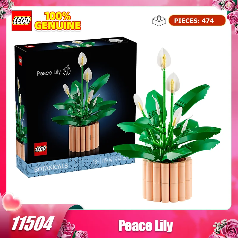 

LEGO Building Blocks Assembly 11504 Peace Lily Boys and Girls Toys Birthday Gifts Home Decor Decoration