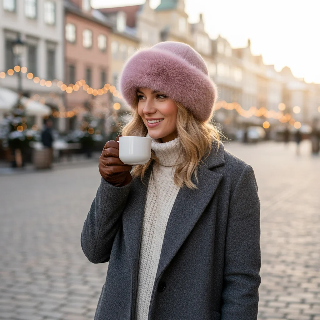 

New Fluffy Fur Winter Hat Plush Thicken Bucket Hat Solid Color Cold Windproof Fisherman Hat Chrismas Gifts