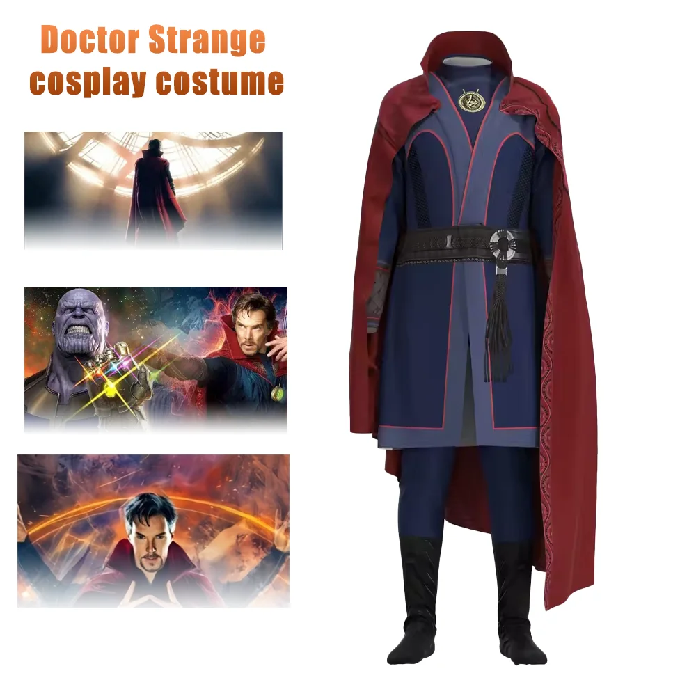 Doctor Strange Costume Kids Superhero Steve Doctor Strange Costume Dr. Stephen Cosplay Superhero Strange Cape Outfit