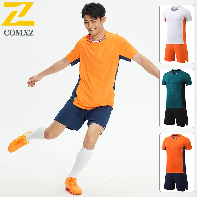 

ProAthlete 2026 New American Trendy Mens Soccer Set Short Sleeve Loose Crew Neck Quick Dry Breathable Activewear for Sports