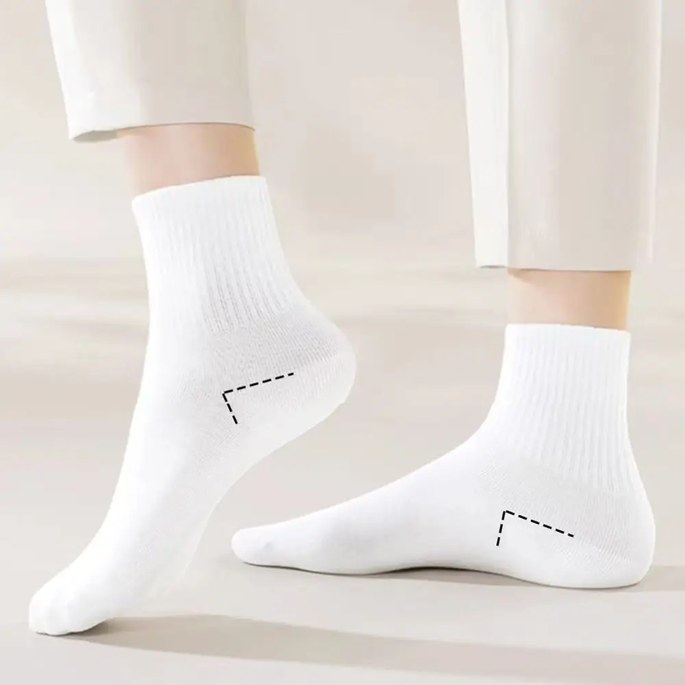 Portable 35-43 Disposable Socks White Black Grey Polyester Disposable Stocking Soft Deodorization Travel Supplies Socks Unisex
