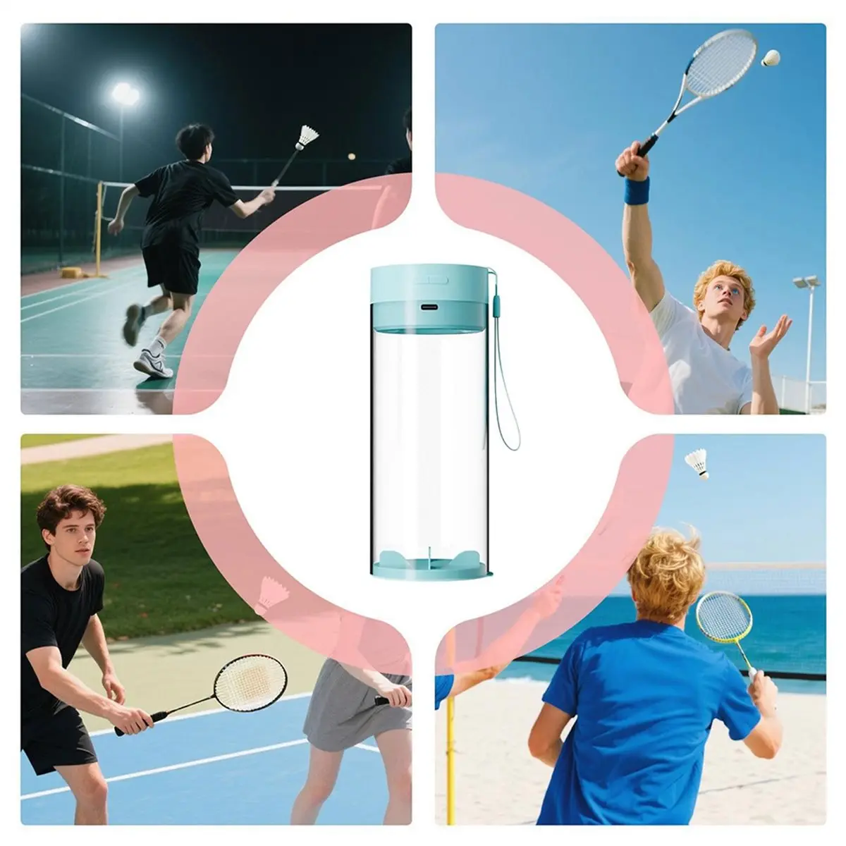 A67T NEW Badminton Steamer - Shuttlecock Humidifier Badminton Shuttlecock Storage Bucket,Shuttles Steamers Badminton Accessories